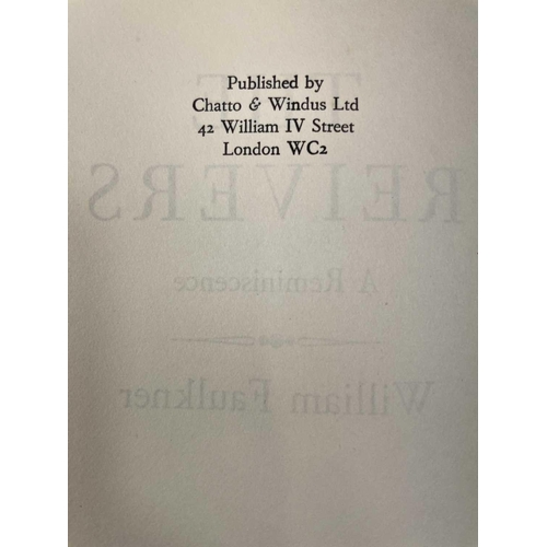 186 - WILLIAM FAULKNER. 'Soldiers Pay,' first UK edition, original cloth, spotting throughout, Chatto and ... 