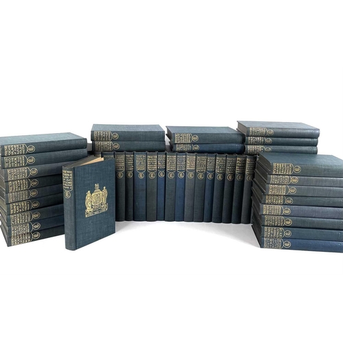 191 - A tidy set of forty-eight 'Everyman' Library'. Teal cloth with gold embossed spine titles, edited by... 