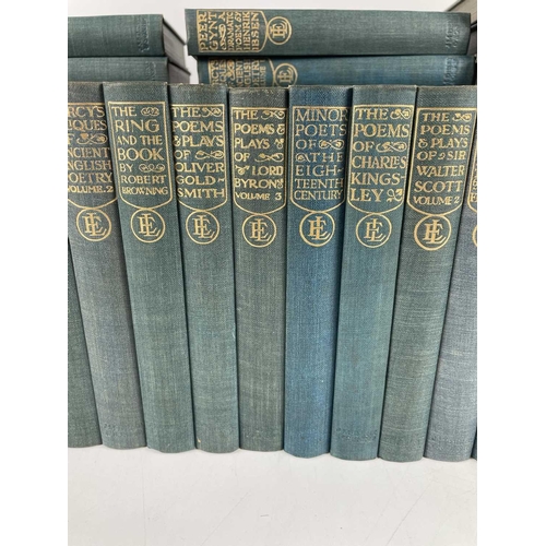 191 - A tidy set of forty-eight 'Everyman' Library'. Teal cloth with gold embossed spine titles, edited by... 