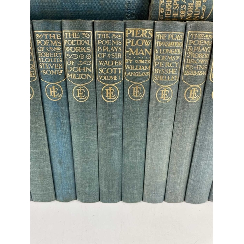 191 - A tidy set of forty-eight 'Everyman' Library'. Teal cloth with gold embossed spine titles, edited by... 