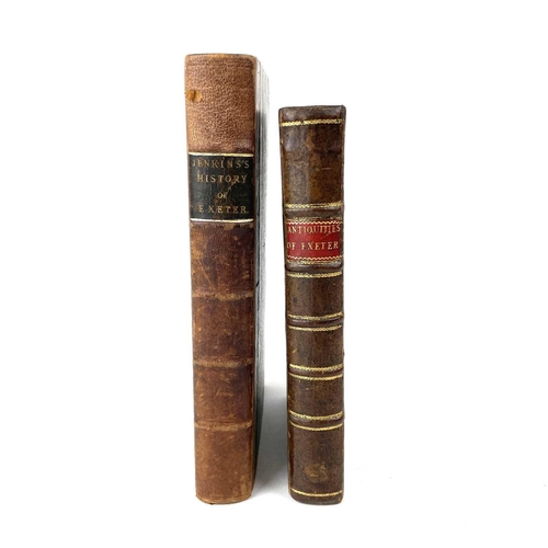 206 - Two antiquarian books on Exeter. JENKINS’S CIVIL AND ECCLESIASTICAL HISTORY OF THE CITY OF EXETER AN... 