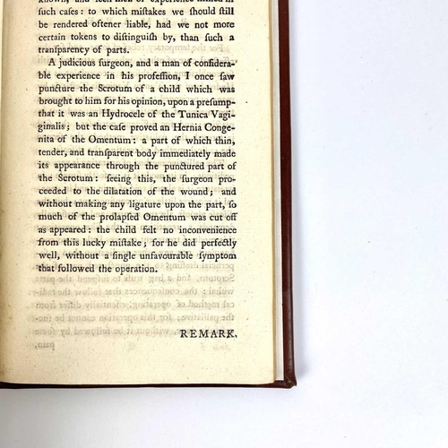 207 - AN ACCOUNT OF THE TESTICLES By Joseph Warner. (1774) London: Lockyer Davis. First edition. Fine full... 