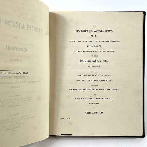 21 - THOMAS HOGG St Michael's Mount a Poem 1811, re-bound.