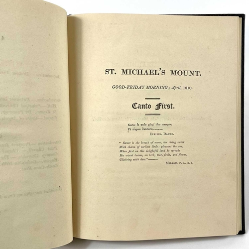 21 - THOMAS HOGG St Michael's Mount a Poem 1811, re-bound.