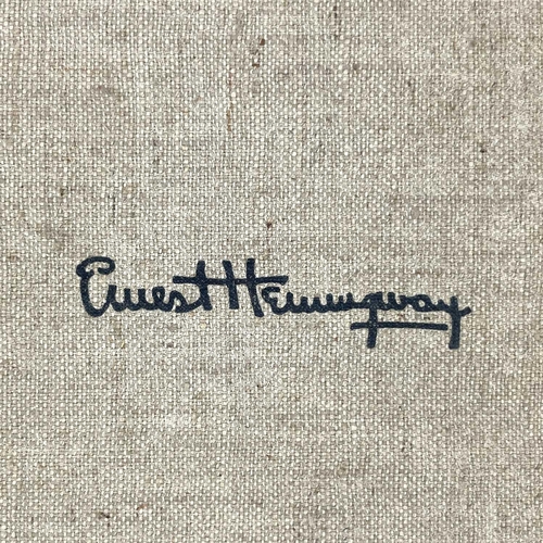 216 - ERNEST HEMINGWAY. 'For Whom the Bell Tolls'. First edition thus, original cloth, rebacked, rubbed, t... 