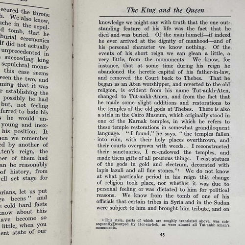 217 - HOWARD CARTER and A. C. MACE. 'The Tomb of Tut Ankh Amen,' 'Discovered by the Late Earl of Carnarvon... 