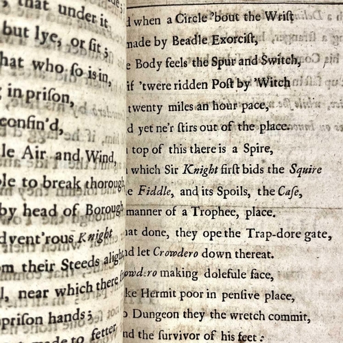 219 - SAMUEL BUTLER. 'Hudibras,' 'Written in the time of the Late Wars, Corrected & Amended with Several A... 