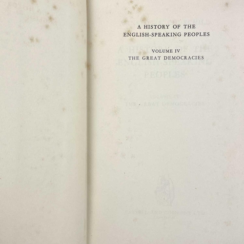 220 - WINSTON CHURCHILL. 'A History of the English Speaking Peoples'. First editions, four vols.