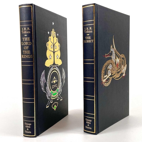 221 - J. R. R. TOLKIEN. 'The Lord of The Rings,' and 'The Hobbit'. De Luxe Editions, original decorative c... 