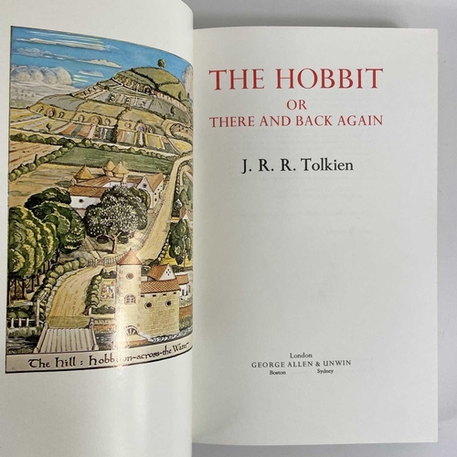 221 - J. R. R. TOLKIEN. 'The Lord of The Rings,' and 'The Hobbit'. De Luxe Editions, original decorative c... 