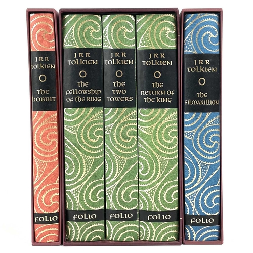 222 - J. R. R. TOLKIEN. Five works published by 'The Folio Society'. 'The Hobbit', 'The Lord of the Rings'... 