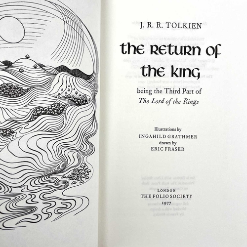 222 - J. R. R. TOLKIEN. Five works published by 'The Folio Society'. 'The Hobbit', 'The Lord of the Rings'... 