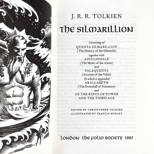 222 - J. R. R. TOLKIEN. Five works published by 'The Folio Society'. 'The Hobbit', 'The Lord of the Rings'... 