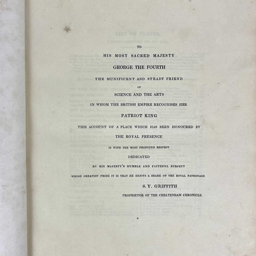 226 - SAMUEL YOUNG. 'Griffith's New Historical Description of Cheltenham'. Numerous plates (except Montpel... 