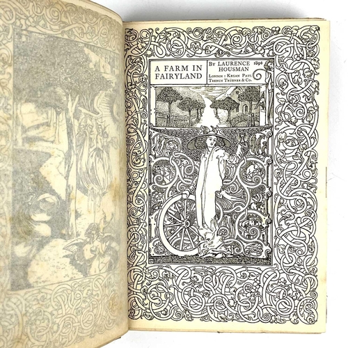 235 - LAURENCE HOUSMAN. 'A Farm In Fairyland'. First edition, original pictorial cloth, engraved frontis a... 