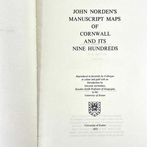 24 - JOHN NORDEN jo Manuscript Maps of Cornwall and its Nine Hundreds Reproduced in facsimile by Collotyp... 