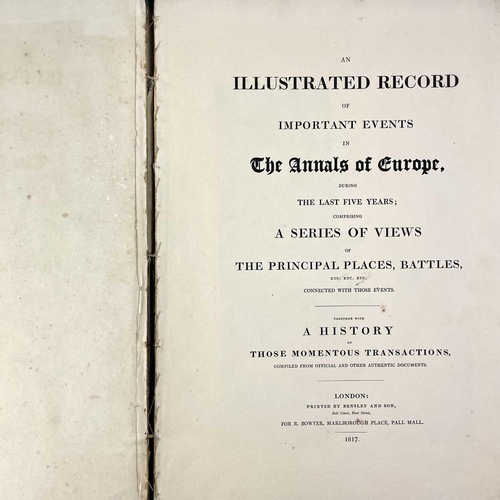 248 - Illustrated Annals of Europe, 1817. 'An illustrated record of important events in the annals of Euro... 