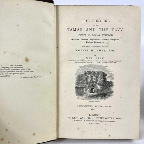 25 - ANNA ELIZA BRAY (Mrs) The Borders of the Tamar and Tavy volumes 1 and 2, 1879. (2)