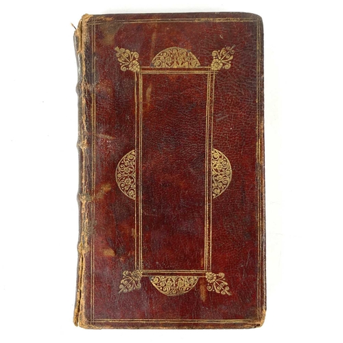 254 - SIMON PATRICK. 'Advice to a Friend', 1677. Contemp red morocco leather, gold embossing on front and ... 