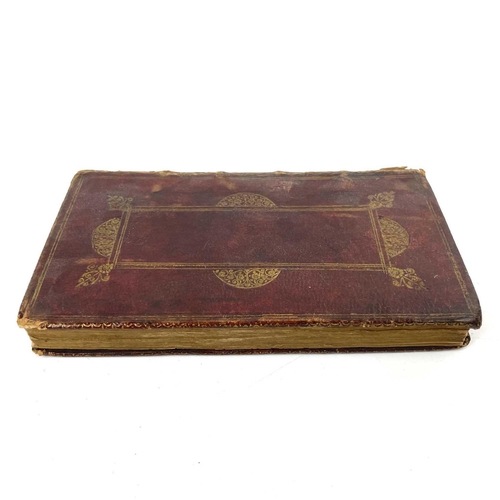 254 - SIMON PATRICK. 'Advice to a Friend', 1677. Contemp red morocco leather, gold embossing on front and ... 