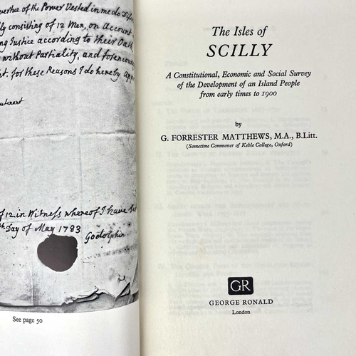 26 - Six works about the Isles of Scilly. Including works by Crispin Gill, G. Forrester Matthews, Sue Lew... 