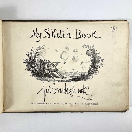 262 - Seven diverse vols of illustrated works, incl. Cruikshank's and Caldecott. GEORGE CRUIKSHANK, 'My sk... 