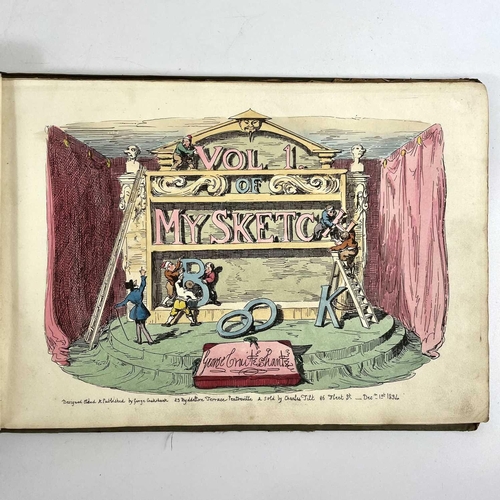 262 - Seven diverse vols of illustrated works, incl. Cruikshank's and Caldecott. GEORGE CRUIKSHANK, 'My sk... 