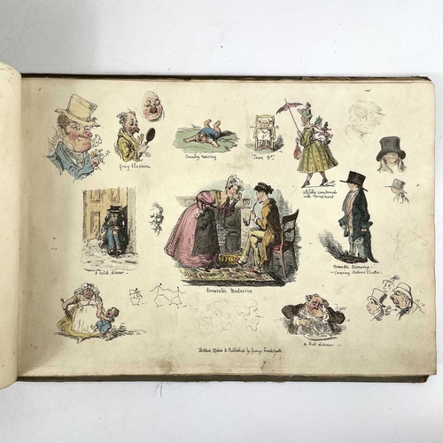 262 - Seven diverse vols of illustrated works, incl. Cruikshank's and Caldecott. GEORGE CRUIKSHANK, 'My sk... 