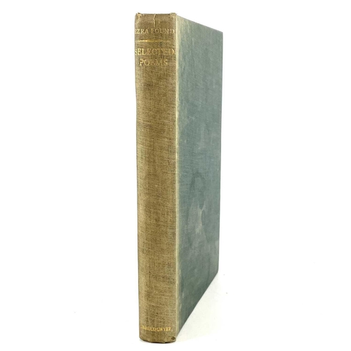 268 - EZRA POUND, 'Selected Poems', 1928. Edited with an Introduction by T.S Elliot, bleached spine, G, Fa... 