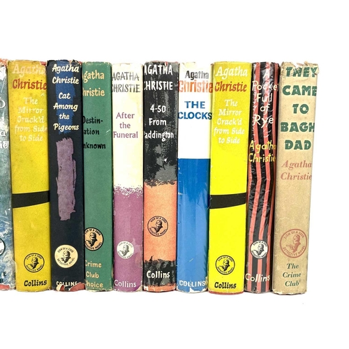 275 - Fourteen Agatha Christie first editions. AGATHA CHRISTIE. '4.50 from Paddington,' first edition, ori... 