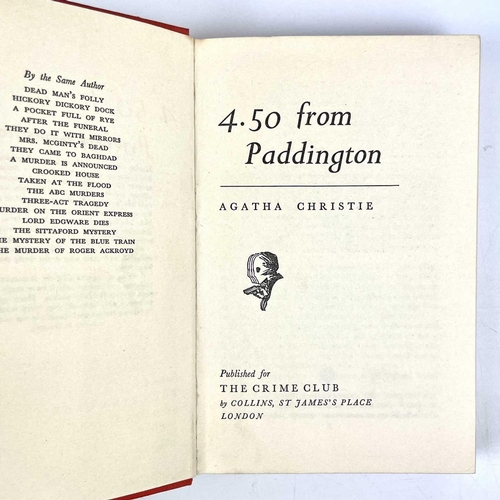 275 - Fourteen Agatha Christie first editions. AGATHA CHRISTIE. '4.50 from Paddington,' first edition, ori... 