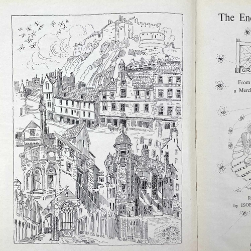 285 - Jessie M. King illustrations. 'The Enchanted Capital of Scotland,' by Isabel K. C. Steele, original ... 