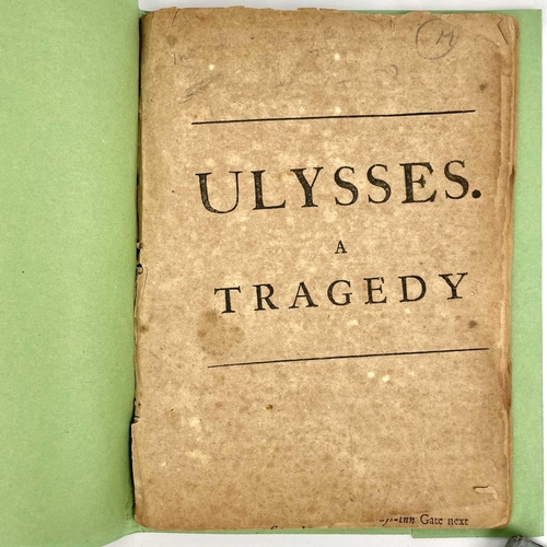 287 - Three antiquarian works. ROWE (N.) Ulysses, 4to, disbound, (brittle), imprint cropped, L., (1706); L... 