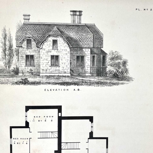 288 - HENRY WEAVER. ‘Hints on Cottage Architecture...’ 'Being a Selection of Designs for Labourers Cottage... 