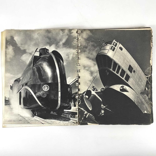 295A - PIERRE ABRAHAM (ed). 'Photographie 1936'. Ring bound, thin card wraps, one colour neogravure, 119 b+... 