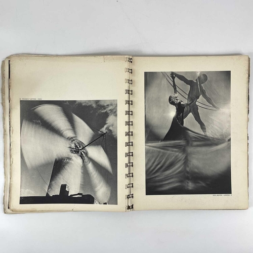 295A - PIERRE ABRAHAM (ed). 'Photographie 1936'. Ring bound, thin card wraps, one colour neogravure, 119 b+... 