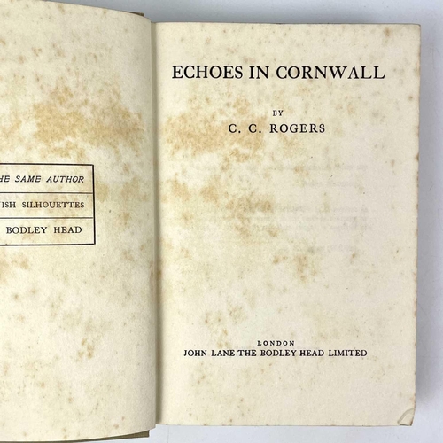 3 - Fifteen works on Cornwall including Cowles, Arthur Mee, C. C. Rodgers and K. Hamilton Jenkin. FREDER... 