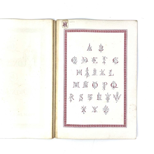 304 - OWEN JONES. '702 Monograms,' Small booklet, cloth bound with thin card wraps, gilt edged textblock, ... 