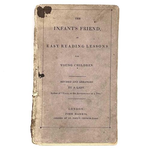 308 - HANNAH GLASSE. 'The Infant's Friend, Or Easy Reading Lessons,' Publishers original tan printed paper... 