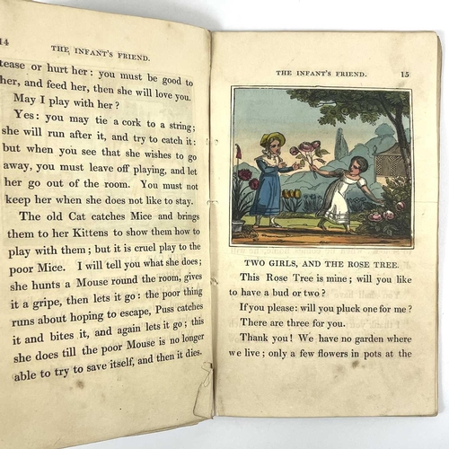 308 - HANNAH GLASSE. 'The Infant's Friend, Or Easy Reading Lessons,' Publishers original tan printed paper... 