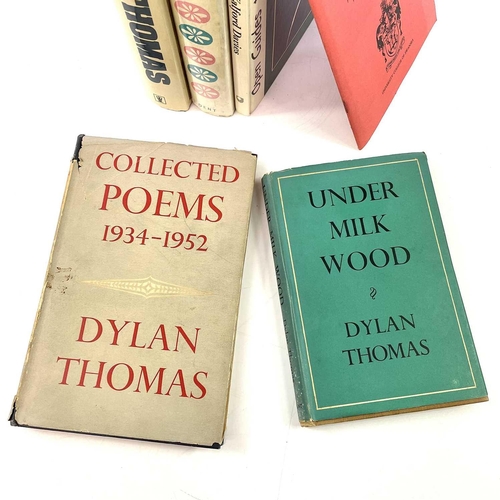 317 - Six works by and about Dylan Thomas. 'Under Milk Wood', reprint, unclipped DJ, original cloth, J.M.D... 