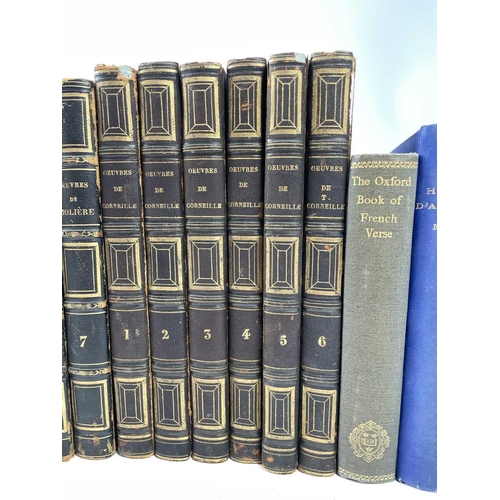 323 - Bindings and French literature. MOLIERE (Jean-Baptiste Poquelin). 'Oeuvres De Moliere,' seven vols, ... 