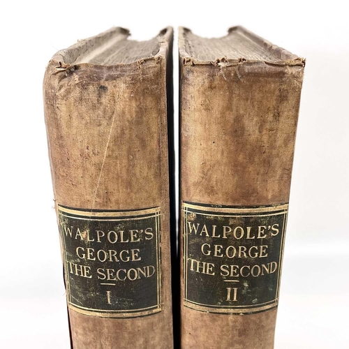 324 - HORACE WALPOLE. 'Memoires of the Last Ten Years of the Reign of George the Second'. First edition, t... 