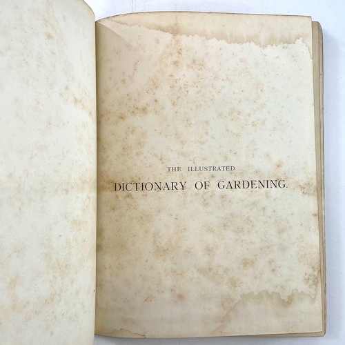 334 - GEORGE NICHOLSON. 'The illustrated dictionary of gardening,' 'A practical and scientific encyclopaed... 