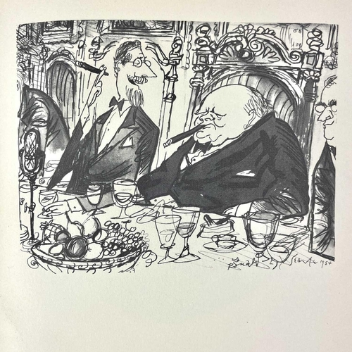 337 - RONALD SEARLE Illustrations. 'The Rake's Progress,' second impression before publication, ink owner ... 