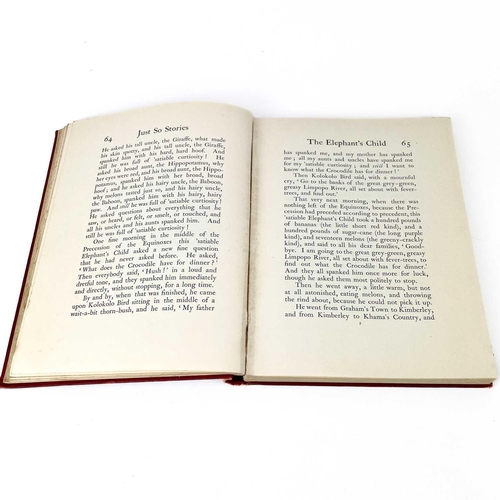 338 - Rudyard Kipling's 'Just So Stories', 2nd impression, bright original decorative cloth, rubbed ends o... 