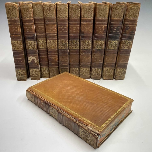 339 - JOHN ADOLPHUS. 'The History of England....' Fourth edition, uniformly bound, bumped, vol I with loos... 