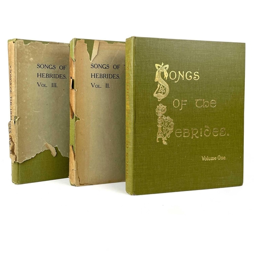 341 - 'Songs of the Hebrides,' by Marjory Kennedy-Fraser and Kenneth MacLeod. Three vols, original green c... 