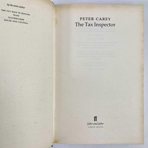 346 - THE TAX INSPECTOR By Peter Carey and other books THE TAX INSPECTOR By Peter Carey (1991) Faber and F... 