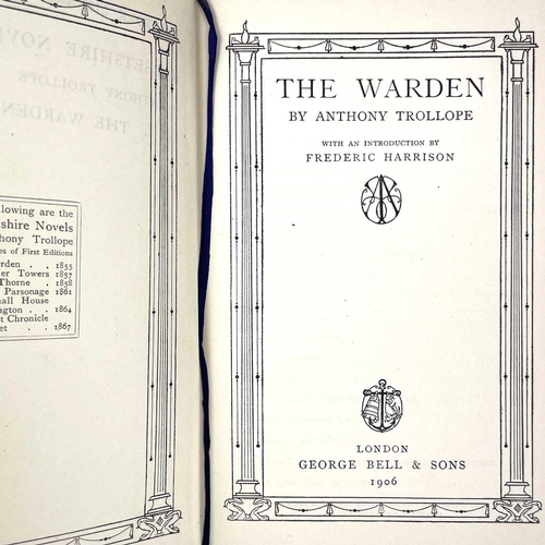 350 - THE BARSETSHIRE NOVELS By Anthony Trollope THE BARSETSHIRE NOVELS By Anthony Trollope (1906) The Yor... 